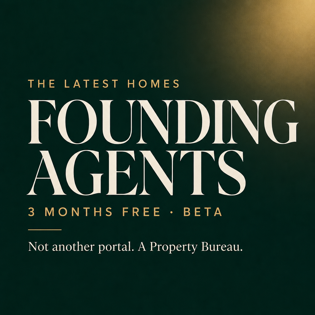 The Latest Homes Founding Agents square graphic